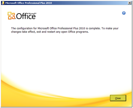 Activate Microsoft Office Professional Plus 2010